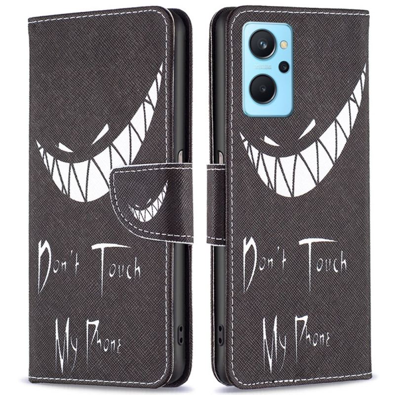 Capa Flip Para Realme 9i Telefone Do Mal