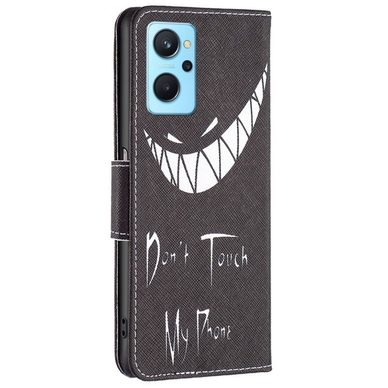 Capa Flip Para Realme 9i Telefone Do Mal