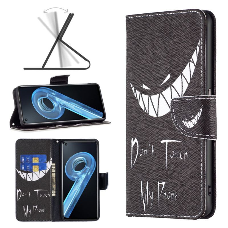 Capa Flip Para Realme 9i Telefone Do Mal