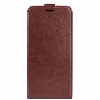 Capa Flip Para Realme 9i Zíper Vertical Textura Crazy Horse