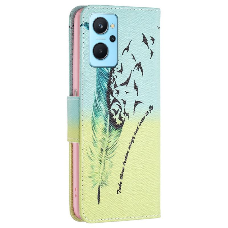 Capa Folio Para Realme 9i Aprender A Voar