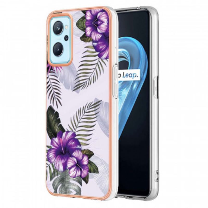 Capa Para Realme 9i Mini Flores Roxas