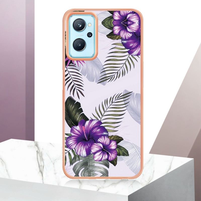 Capa Para Realme 9i Mini Flores Roxas