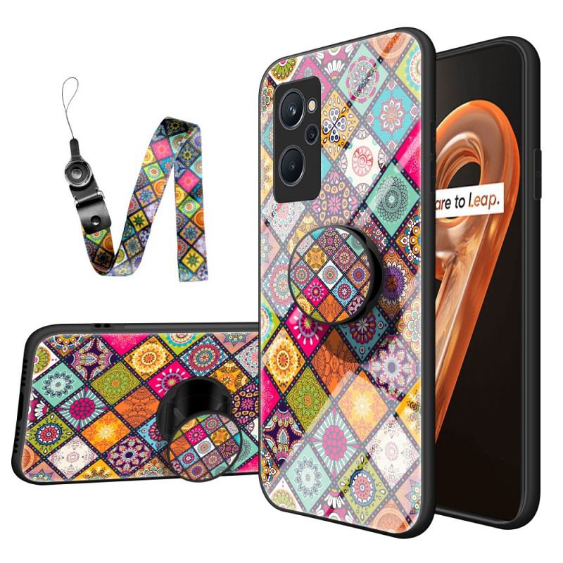 Capa Para Realme 9i Suporte Magnético Patchwork