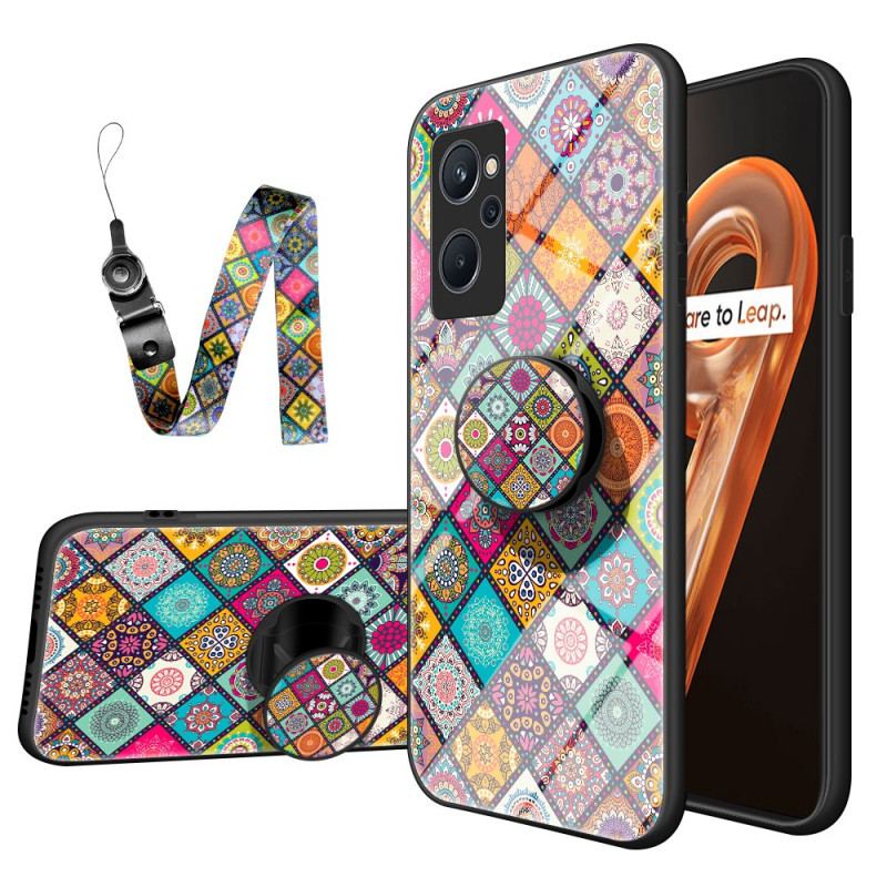 Capa Para Realme 9i Suporte Magnético Patchwork