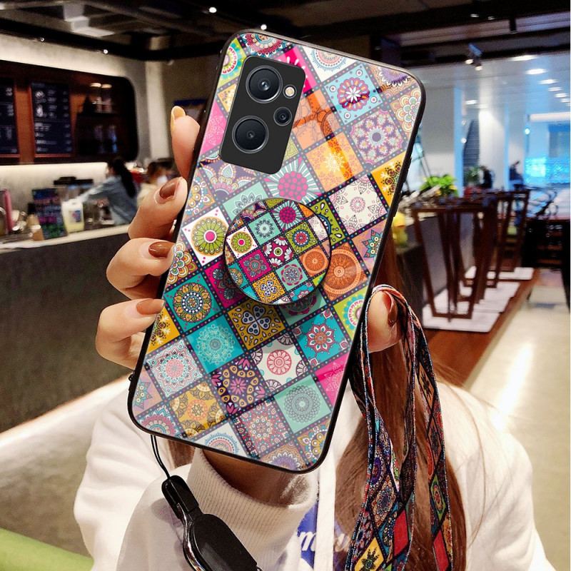 Capa Para Realme 9i Suporte Magnético Patchwork