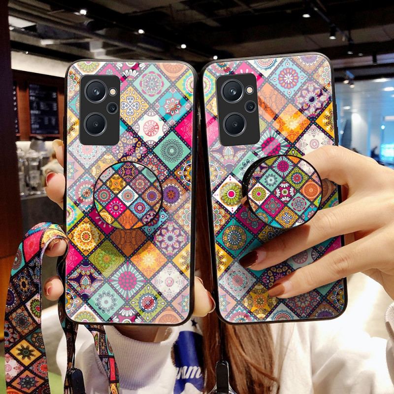 Capa Para Realme 9i Suporte Magnético Patchwork