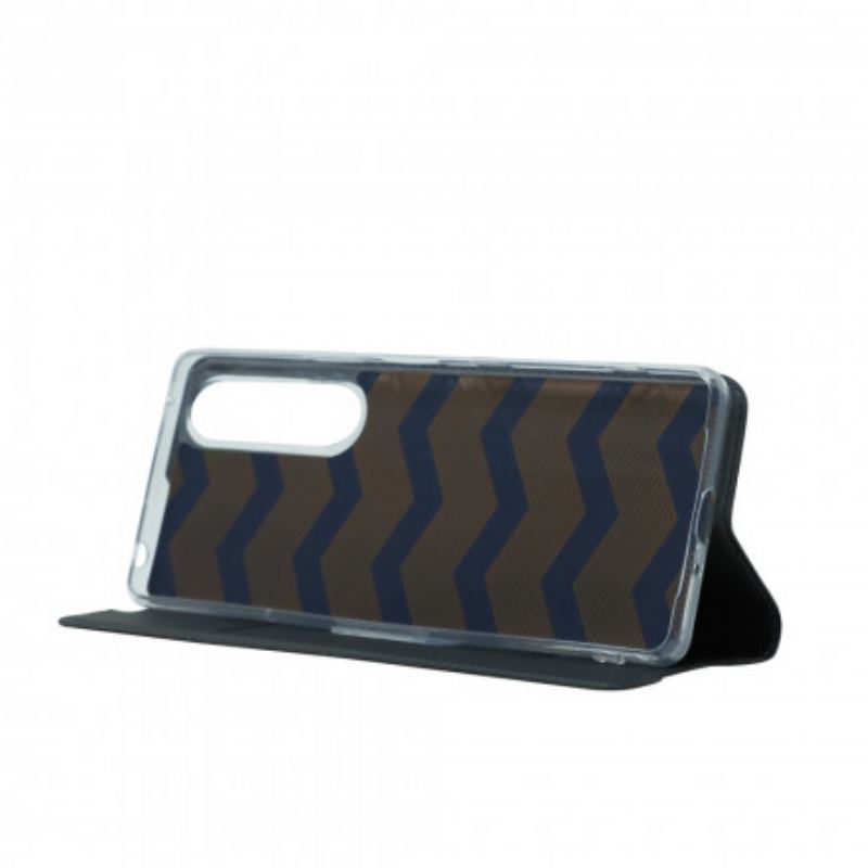 Capa De Celular Para Sony Xperia 1 III Flip Fecho Magnético