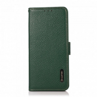 Capa Flip Para Sony Xperia 1 III Couro De Lichia Khazneh Rfid