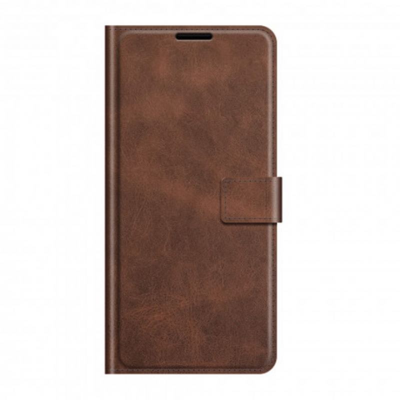 Capa Flip Para Sony Xperia 1 III Efeito De Couro Extremo Fino