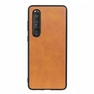 Capa Para Sony Xperia 1 III Efeito Couro