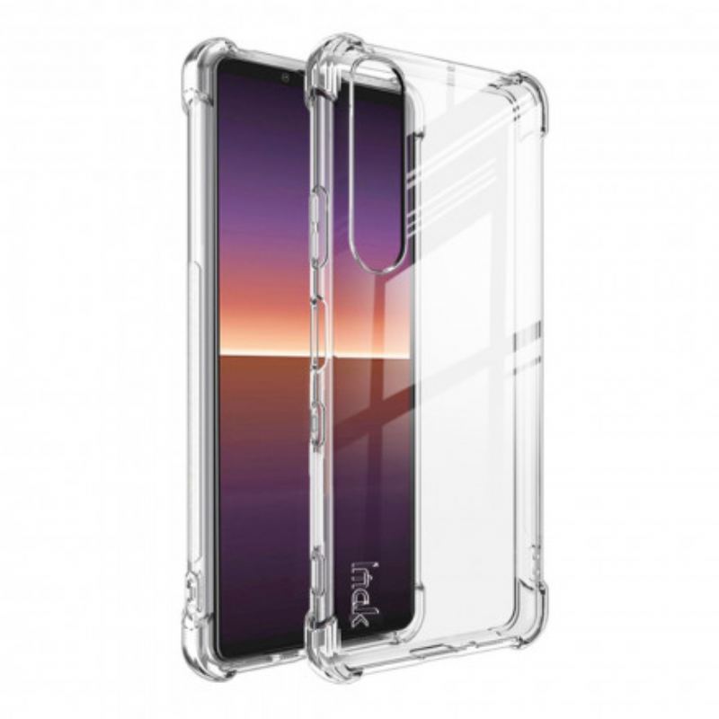 Capa Para Sony Xperia 1 III Transparente Com Filme De Tela Imak