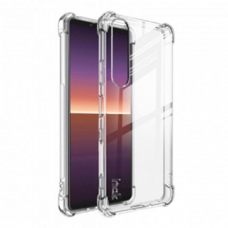 Capa Para Sony Xperia 1 III Transparente Com Filme De Tela Imak