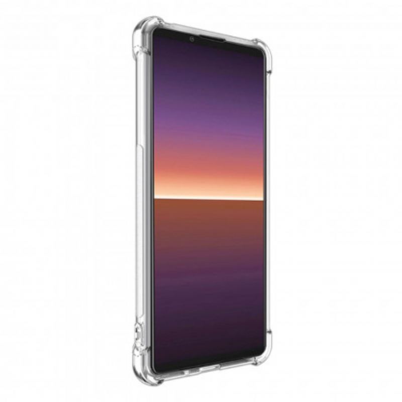 Capa Para Sony Xperia 1 III Transparente Com Filme De Tela Imak