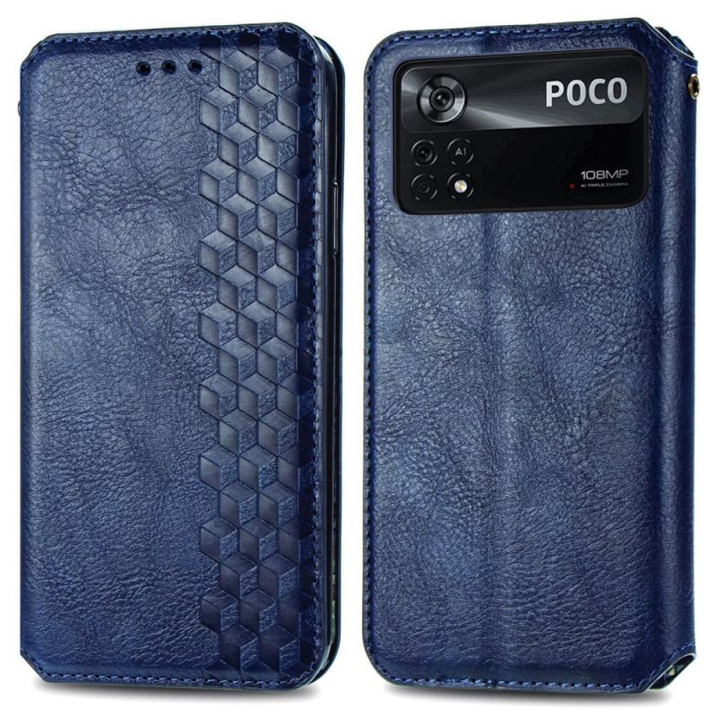 Capa De Celular Para Poco X4 Pro 5G Flip Cubos 3d