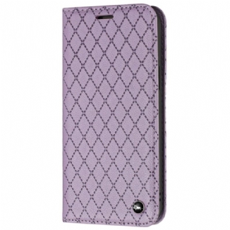 Capa De Celular Para Poco X4 Pro 5G Flip Diamantes De Lichia De Couro Sintético