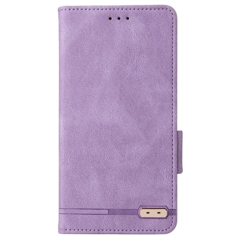 Capa De Celular Para Poco X4 Pro 5G Flip Efeito Couro Elegante