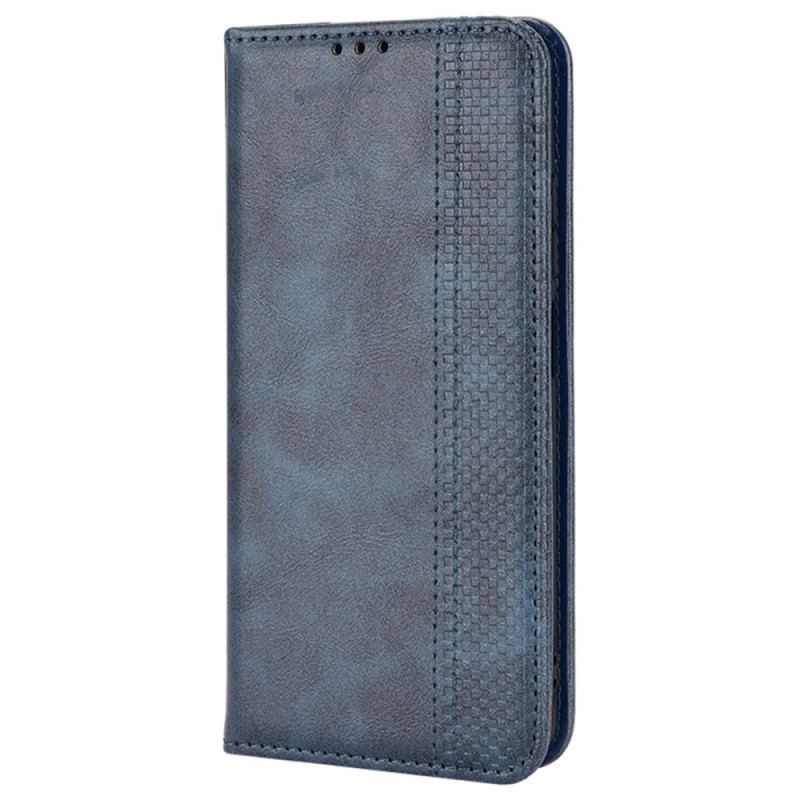 Capa De Celular Para Poco X4 Pro 5G Flip Efeito Couro Vintage