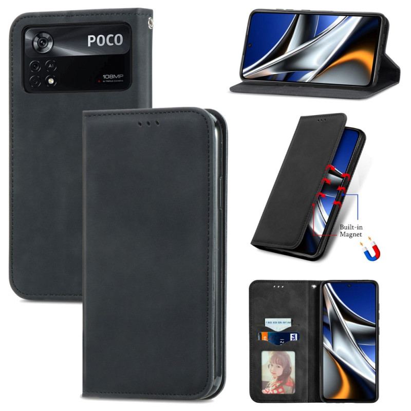 Capa De Celular Para Poco X4 Pro 5G Flip Elegância