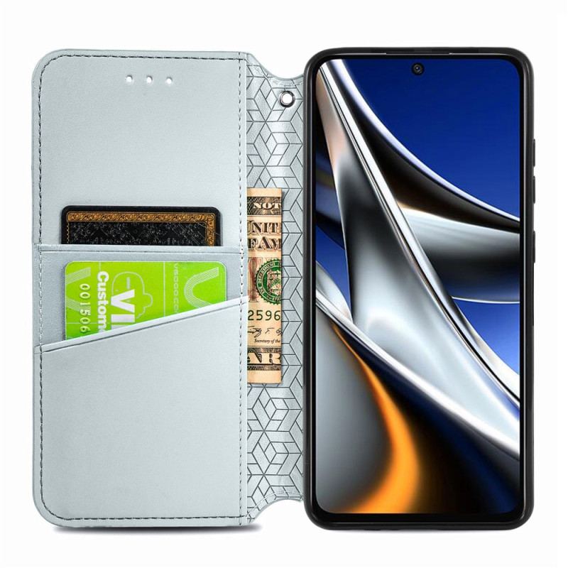 Capa De Celular Para Poco X4 Pro 5G Flip Folhas Tribais