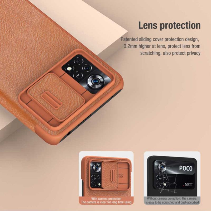 Capa De Celular Para Poco X4 Pro 5G Flip Qin Pro Series Nillkin