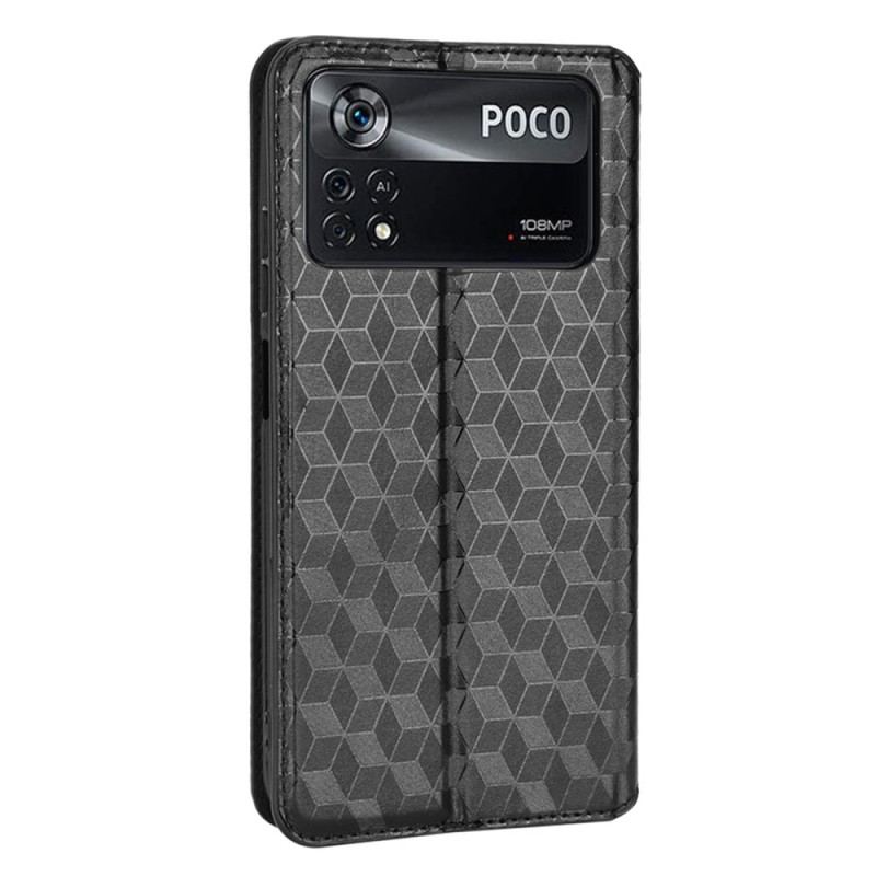 Capa De Celular Para Poco X4 Pro 5G Flip Textura 3d