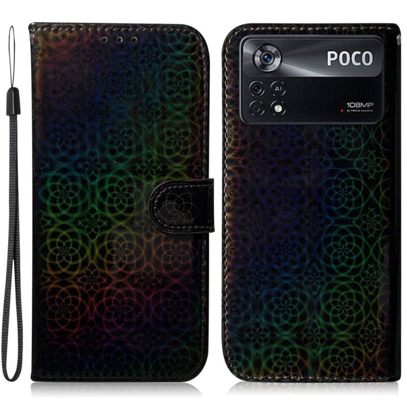 Capa De Couro Para Poco X4 Pro 5G À Moda