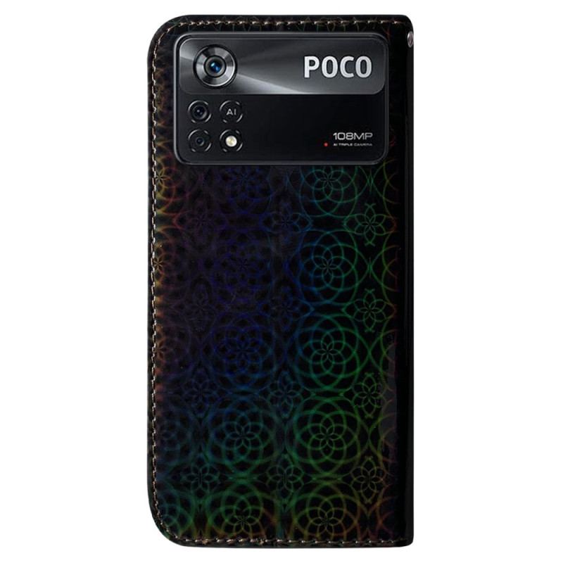 Capa De Couro Para Poco X4 Pro 5G À Moda