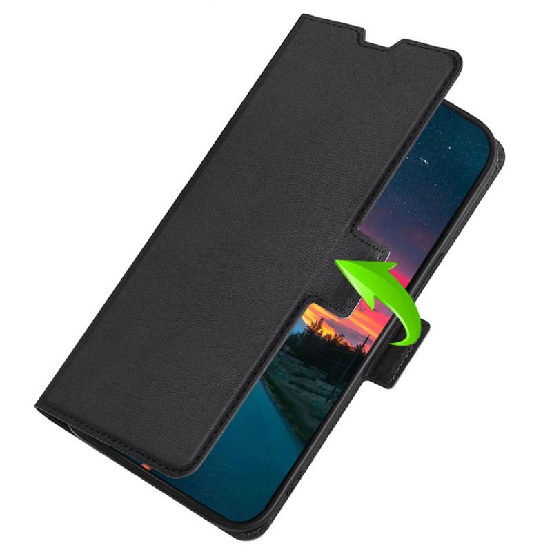 Capa Em Pele Para Poco X4 Pro 5G Estilo De Couro Ultrafino