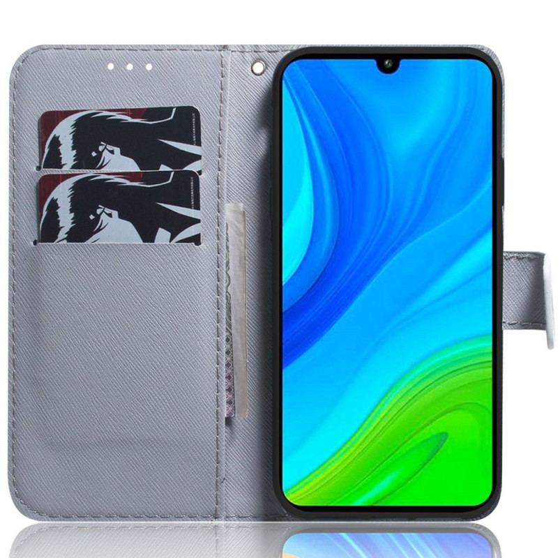 Capa Flip Para Poco X4 Pro 5G De Cordão Cachorro Tanga