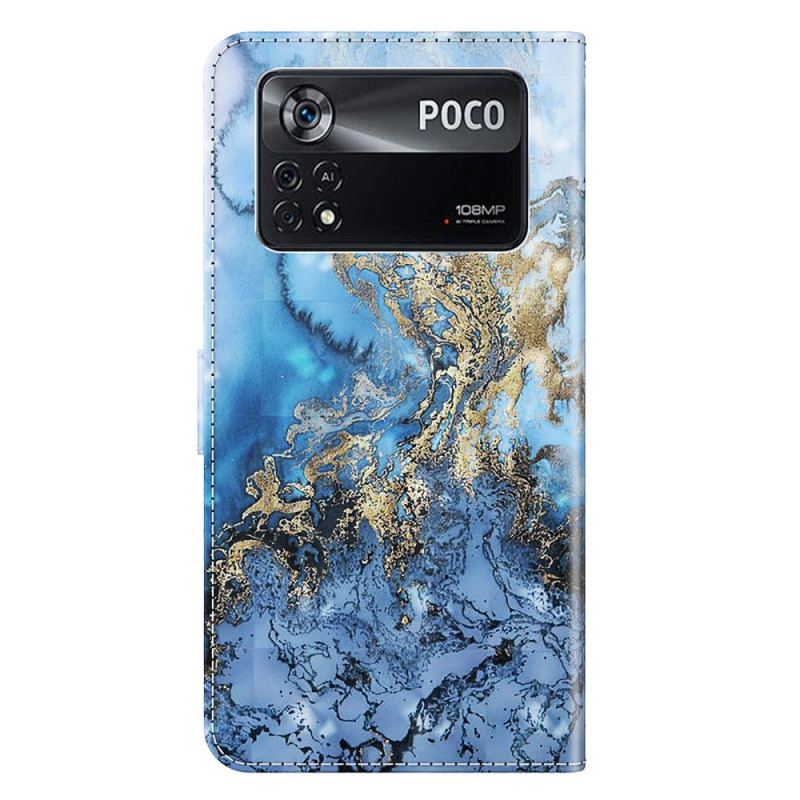 Capa Flip Para Poco X4 Pro 5G De Cordão Strap Art