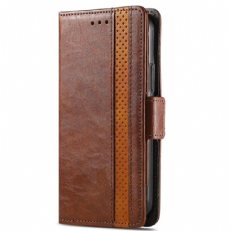 Capa Flip Para Poco X4 Pro 5G Vintage Bicolor