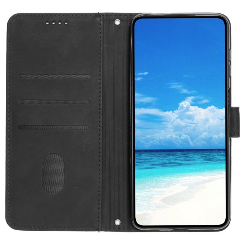 Capa Folio Para Poco X4 Pro 5G De Cordão Sorriso Strappy