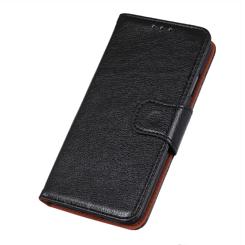 Capa Folio Para Poco X4 Pro 5G Couro Napa Rachado