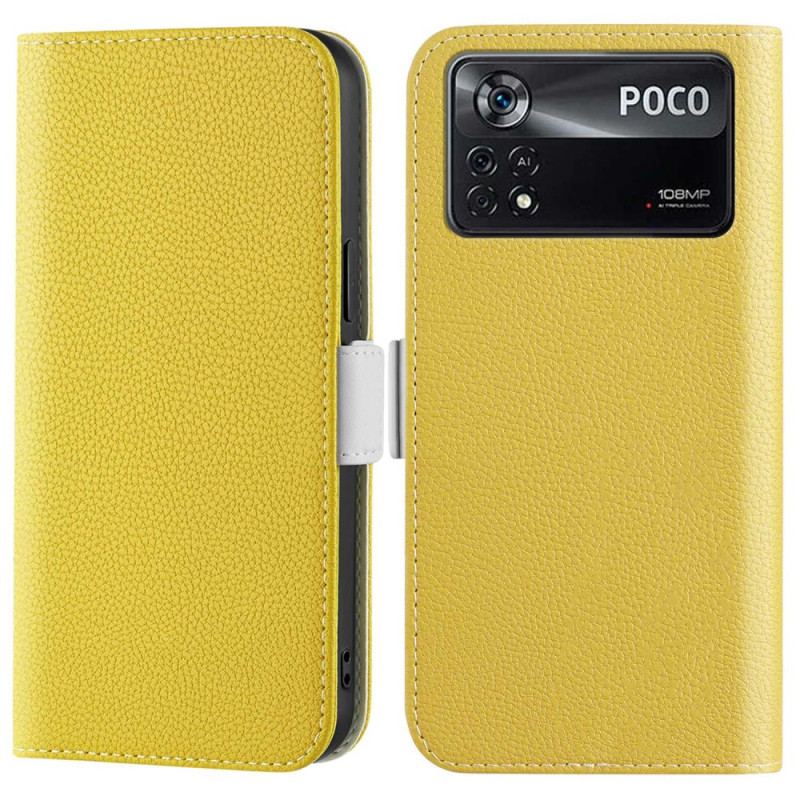 Capa Folio Para Poco X4 Pro 5G Doces De Couro Falso