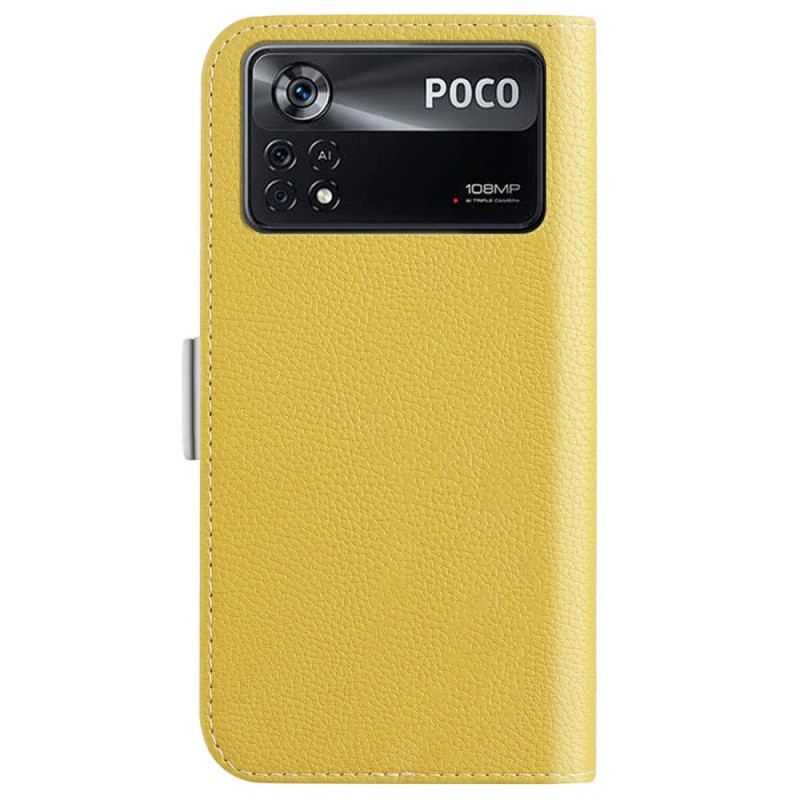 Capa Folio Para Poco X4 Pro 5G Doces De Couro Falso