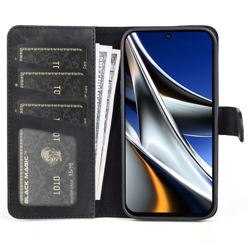 Capa Folio Para Poco X4 Pro 5G Padrão Gráfico