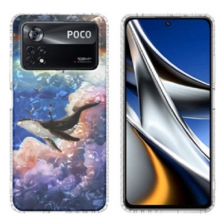 Capa Para Poco X4 Pro 5G Baleia Estilizada