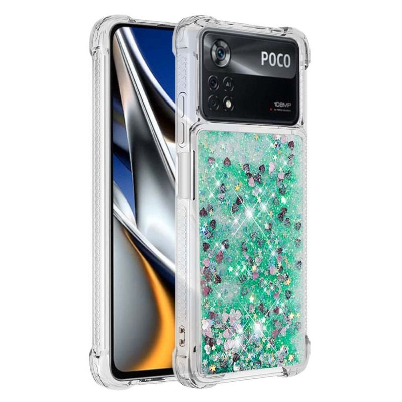 Capa Para Poco X4 Pro 5G Desejos Lantejoulas