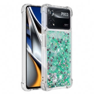 Capa Para Poco X4 Pro 5G Desejos Lantejoulas