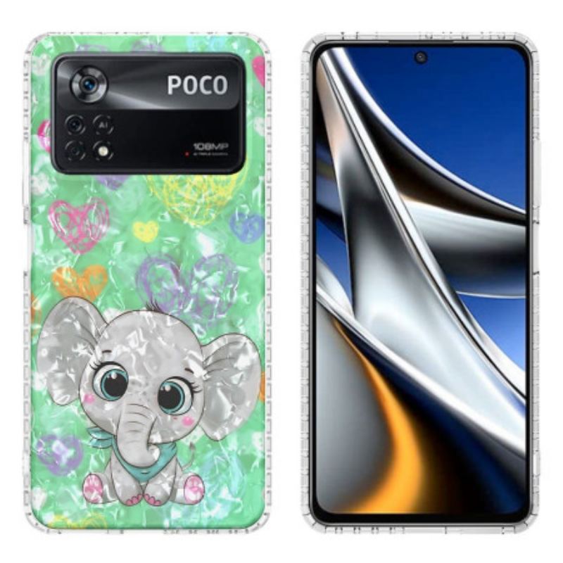 Capa Para Poco X4 Pro 5G Elefante Estiloso