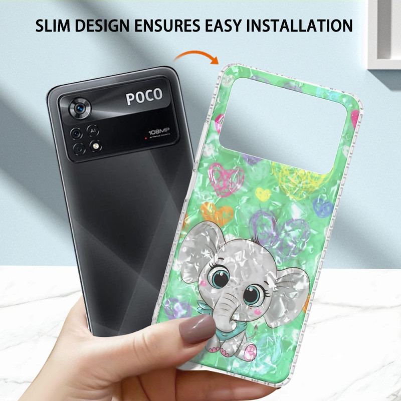 Capa Para Poco X4 Pro 5G Elefante Estiloso