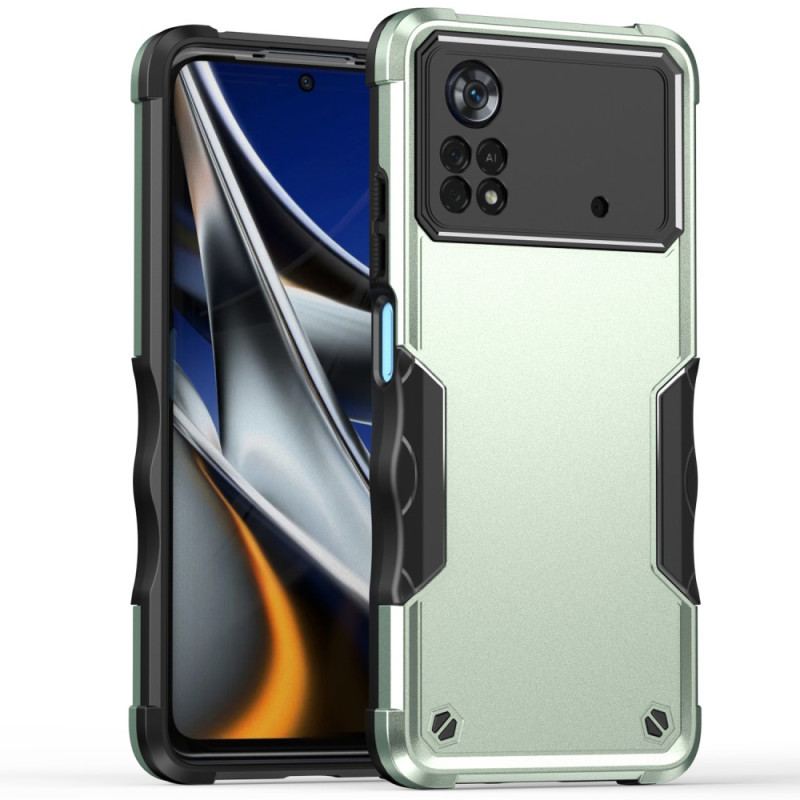 Capa Para Poco X4 Pro 5G Híbrido De Efeito Metálico