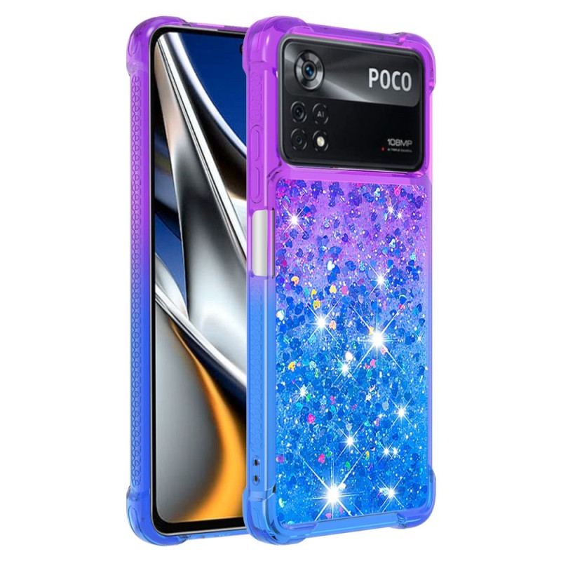 Capa Para Poco X4 Pro 5G Lantejoulas Coloridas