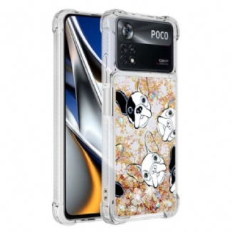 Capa Para Poco X4 Pro 5G Mr Dog Lantejoulas