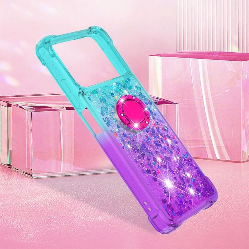 Capa Para Poco X4 Pro 5G Suporte De Anel Glitter