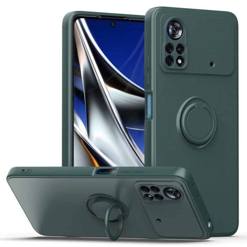 Capa Para Poco X4 Pro 5G Suporte De Anel Unido