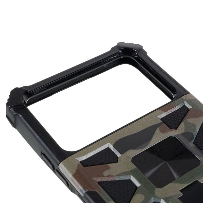 Capa Para Poco X4 Pro 5G Suporte Removível De Camuflagem