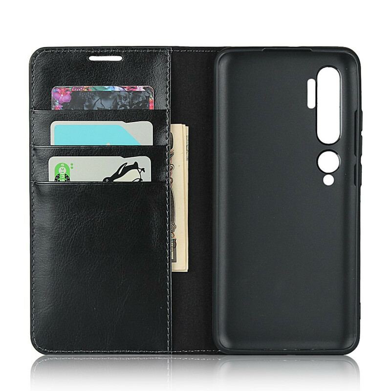 Capa De Celular Para Xiaomi Mi Note 10 / 10 Pro Flip Couro Legitimo