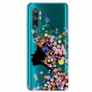 Capa De Celular Para Xiaomi Mi Note 10 / 10 Pro Linda Cabeça De Flor